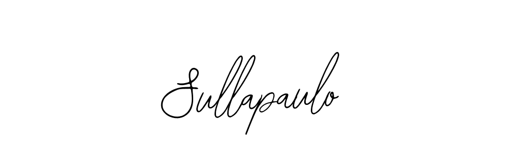 How to make Sullapaulo name signature. Use Bearetta-2O07w style for creating short signs online. This is the latest handwritten sign. Sullapaulo signature style 12 images and pictures png