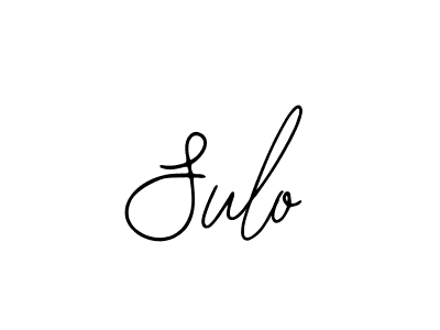How to make Sulo name signature. Use Bearetta-2O07w style for creating short signs online. This is the latest handwritten sign. Sulo signature style 12 images and pictures png