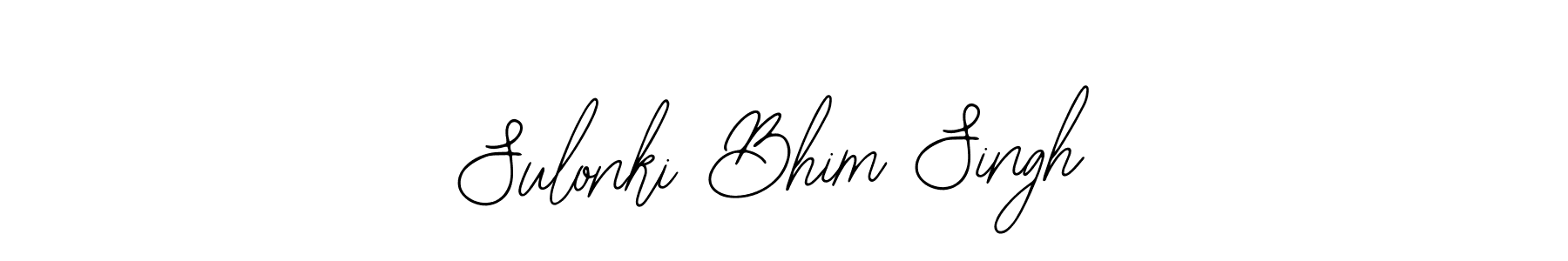 Also You can easily find your signature by using the search form. We will create Sulonki Bhim Singh name handwritten signature images for you free of cost using Bearetta-2O07w sign style. Sulonki Bhim Singh signature style 12 images and pictures png