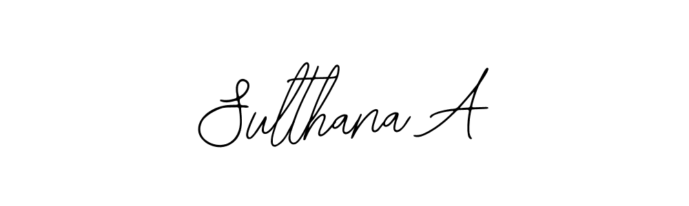 You should practise on your own different ways (Bearetta-2O07w) to write your name (Sulthana A) in signature. don't let someone else do it for you. Sulthana A signature style 12 images and pictures png