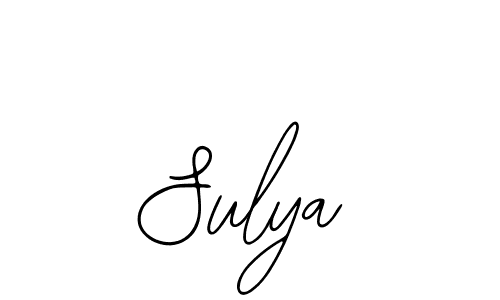 You should practise on your own different ways (Bearetta-2O07w) to write your name (Sulya) in signature. don't let someone else do it for you. Sulya signature style 12 images and pictures png