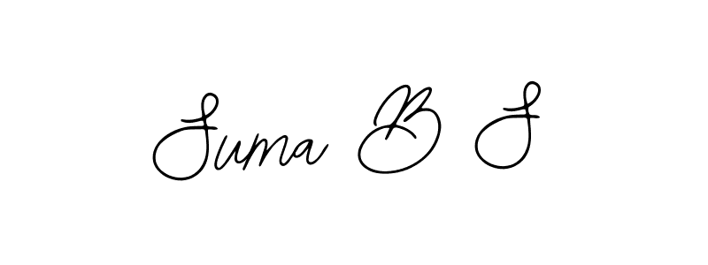 Make a beautiful signature design for name Suma B S. With this signature (Bearetta-2O07w) style, you can create a handwritten signature for free. Suma B S signature style 12 images and pictures png