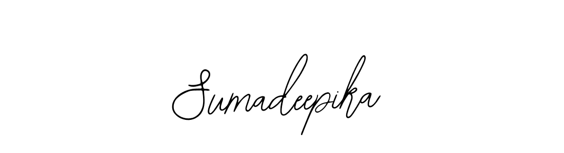 This is the best signature style for the Sumadeepika name. Also you like these signature font (Bearetta-2O07w). Mix name signature. Sumadeepika signature style 12 images and pictures png