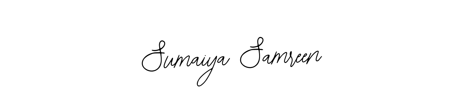You should practise on your own different ways (Bearetta-2O07w) to write your name (Sumaiya Samreen) in signature. don't let someone else do it for you. Sumaiya Samreen signature style 12 images and pictures png
