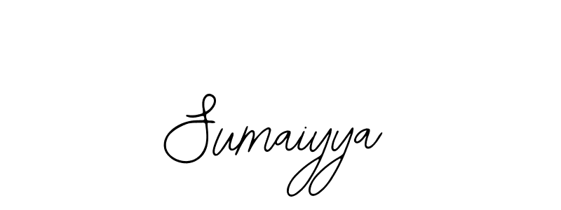 Design your own signature with our free online signature maker. With this signature software, you can create a handwritten (Bearetta-2O07w) signature for name Sumaiyya. Sumaiyya signature style 12 images and pictures png