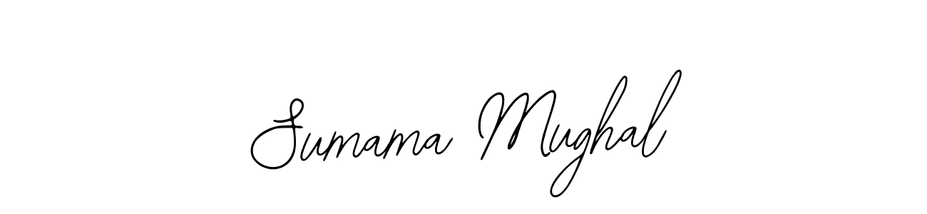 The best way (Bearetta-2O07w) to make a short signature is to pick only two or three words in your name. The name Sumama Mughal include a total of six letters. For converting this name. Sumama Mughal signature style 12 images and pictures png