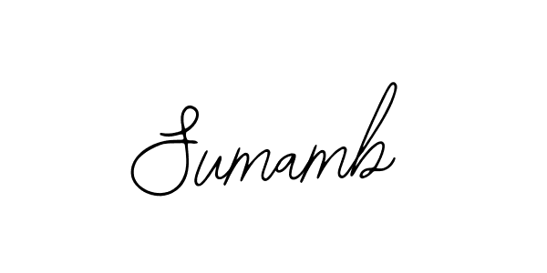 Make a beautiful signature design for name Sumamb. With this signature (Bearetta-2O07w) style, you can create a handwritten signature for free. Sumamb signature style 12 images and pictures png