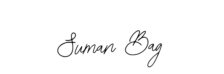 You should practise on your own different ways (Bearetta-2O07w) to write your name (Suman Bag) in signature. don't let someone else do it for you. Suman Bag signature style 12 images and pictures png