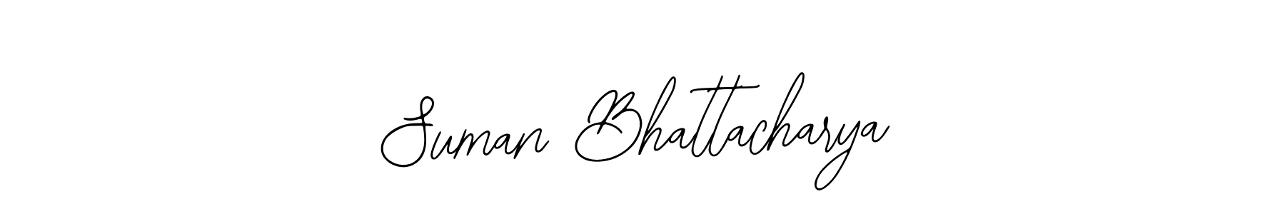 You should practise on your own different ways (Bearetta-2O07w) to write your name (Suman Bhattacharya) in signature. don't let someone else do it for you. Suman Bhattacharya signature style 12 images and pictures png