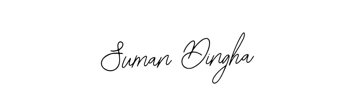 How to make Suman Dingha name signature. Use Bearetta-2O07w style for creating short signs online. This is the latest handwritten sign. Suman Dingha signature style 12 images and pictures png