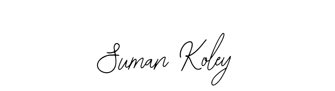 How to make Suman Koley signature? Bearetta-2O07w is a professional autograph style. Create handwritten signature for Suman Koley name. Suman Koley signature style 12 images and pictures png