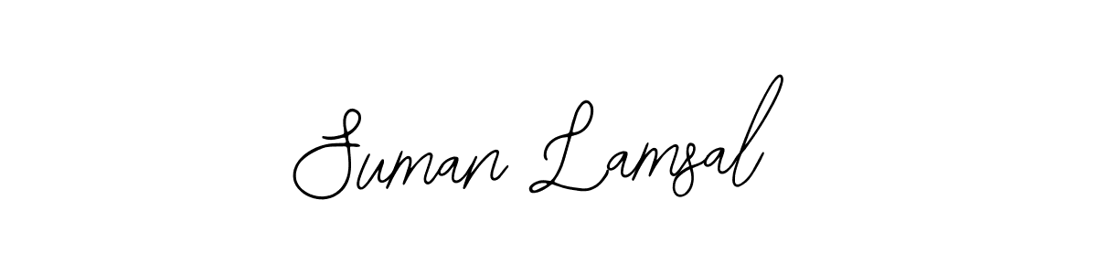 How to Draw Suman Lamsal signature style? Bearetta-2O07w is a latest design signature styles for name Suman Lamsal. Suman Lamsal signature style 12 images and pictures png