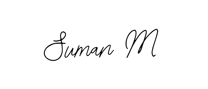 Make a beautiful signature design for name Suman M. With this signature (Bearetta-2O07w) style, you can create a handwritten signature for free. Suman M signature style 12 images and pictures png