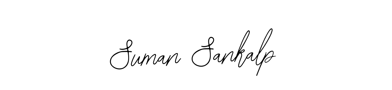 Use a signature maker to create a handwritten signature online. With this signature software, you can design (Bearetta-2O07w) your own signature for name Suman Sankalp. Suman Sankalp signature style 12 images and pictures png