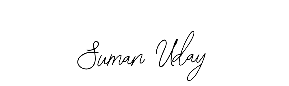 Use a signature maker to create a handwritten signature online. With this signature software, you can design (Bearetta-2O07w) your own signature for name Suman Uday. Suman Uday signature style 12 images and pictures png