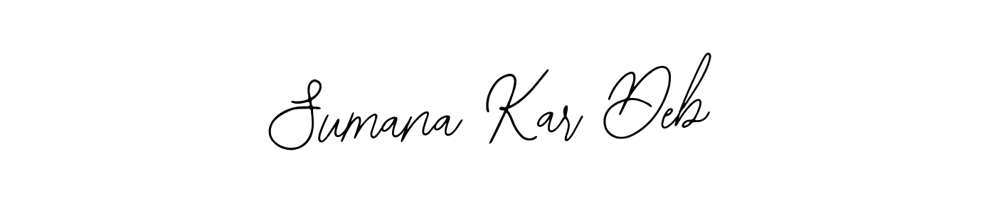 You should practise on your own different ways (Bearetta-2O07w) to write your name (Sumana Kar Deb) in signature. don't let someone else do it for you. Sumana Kar Deb signature style 12 images and pictures png