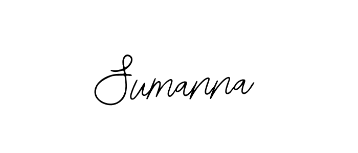 Design your own signature with our free online signature maker. With this signature software, you can create a handwritten (Bearetta-2O07w) signature for name Sumanna. Sumanna signature style 12 images and pictures png