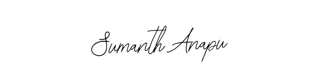 Make a beautiful signature design for name Sumanth Anapu. With this signature (Bearetta-2O07w) style, you can create a handwritten signature for free. Sumanth Anapu signature style 12 images and pictures png