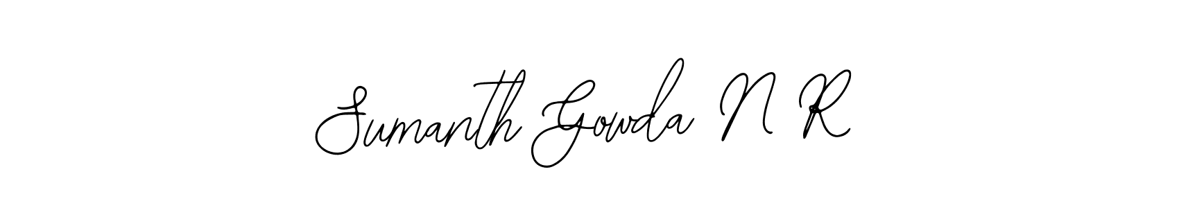 Sumanth Gowda N R stylish signature style. Best Handwritten Sign (Bearetta-2O07w) for my name. Handwritten Signature Collection Ideas for my name Sumanth Gowda N R. Sumanth Gowda N R signature style 12 images and pictures png
