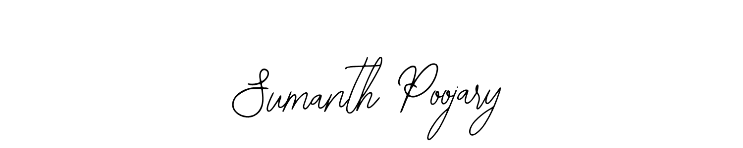 Create a beautiful signature design for name Sumanth Poojary. With this signature (Bearetta-2O07w) fonts, you can make a handwritten signature for free. Sumanth Poojary signature style 12 images and pictures png
