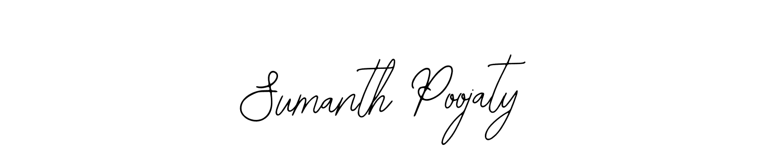 Also You can easily find your signature by using the search form. We will create Sumanth Poojaty name handwritten signature images for you free of cost using Bearetta-2O07w sign style. Sumanth Poojaty signature style 12 images and pictures png