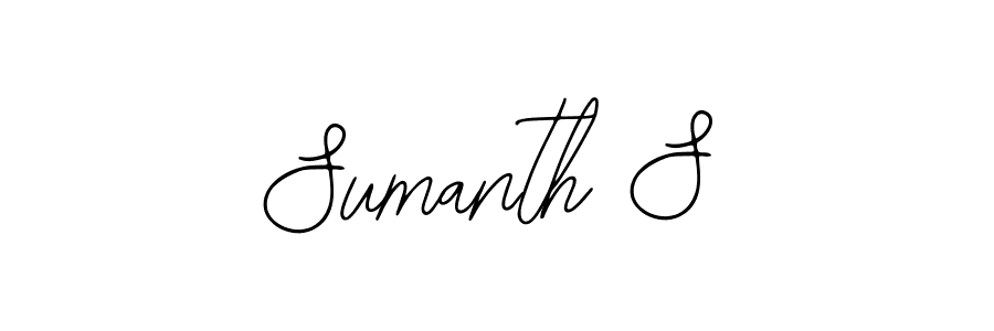 Bearetta-2O07w is a professional signature style that is perfect for those who want to add a touch of class to their signature. It is also a great choice for those who want to make their signature more unique. Get Sumanth S name to fancy signature for free. Sumanth S signature style 12 images and pictures png