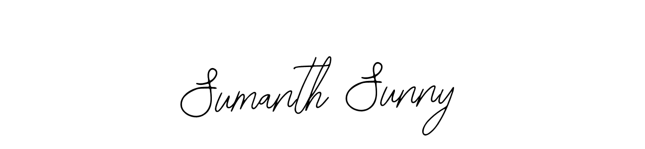 Create a beautiful signature design for name Sumanth Sunny. With this signature (Bearetta-2O07w) fonts, you can make a handwritten signature for free. Sumanth Sunny signature style 12 images and pictures png