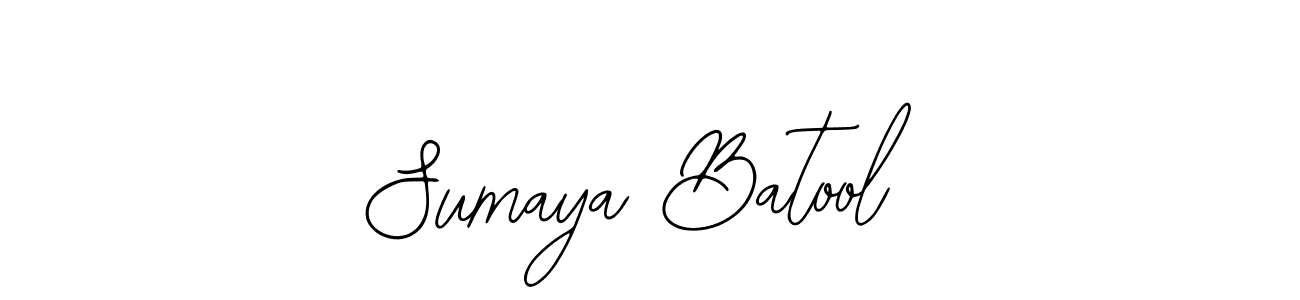 Design your own signature with our free online signature maker. With this signature software, you can create a handwritten (Bearetta-2O07w) signature for name Sumaya Batool. Sumaya Batool signature style 12 images and pictures png