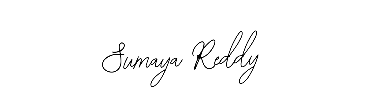 How to make Sumaya Reddy name signature. Use Bearetta-2O07w style for creating short signs online. This is the latest handwritten sign. Sumaya Reddy signature style 12 images and pictures png