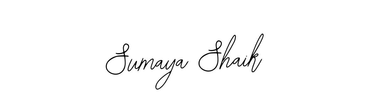 Use a signature maker to create a handwritten signature online. With this signature software, you can design (Bearetta-2O07w) your own signature for name Sumaya Shaik. Sumaya Shaik signature style 12 images and pictures png