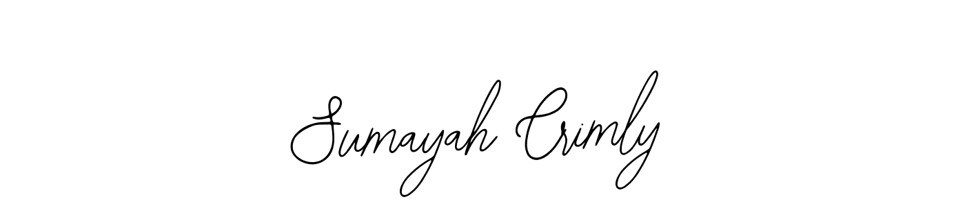 if you are searching for the best signature style for your name Sumayah Crimly. so please give up your signature search. here we have designed multiple signature styles  using Bearetta-2O07w. Sumayah Crimly signature style 12 images and pictures png