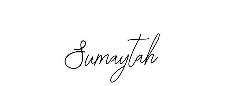 Use a signature maker to create a handwritten signature online. With this signature software, you can design (Bearetta-2O07w) your own signature for name Sumaytah. Sumaytah signature style 12 images and pictures png