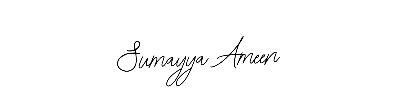 This is the best signature style for the Sumayya Ameen name. Also you like these signature font (Bearetta-2O07w). Mix name signature. Sumayya Ameen signature style 12 images and pictures png