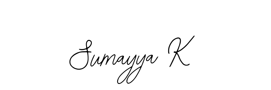 Also You can easily find your signature by using the search form. We will create Sumayya K name handwritten signature images for you free of cost using Bearetta-2O07w sign style. Sumayya K signature style 12 images and pictures png