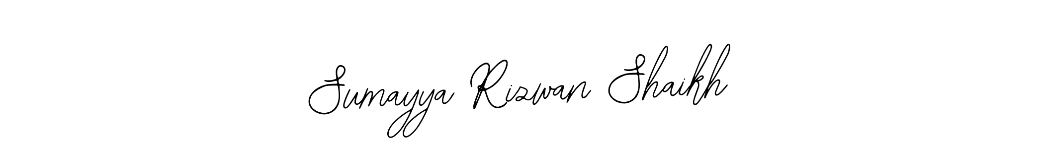 Make a beautiful signature design for name Sumayya Rizwan Shaikh. With this signature (Bearetta-2O07w) style, you can create a handwritten signature for free. Sumayya Rizwan Shaikh signature style 12 images and pictures png