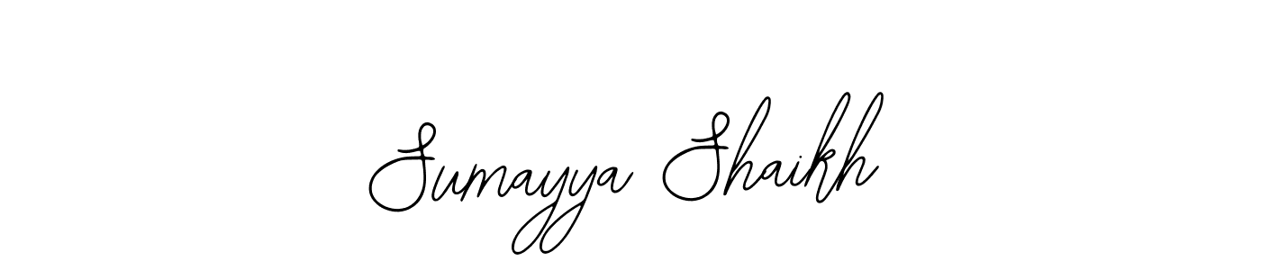 Sumayya Shaikh stylish signature style. Best Handwritten Sign (Bearetta-2O07w) for my name. Handwritten Signature Collection Ideas for my name Sumayya Shaikh. Sumayya Shaikh signature style 12 images and pictures png