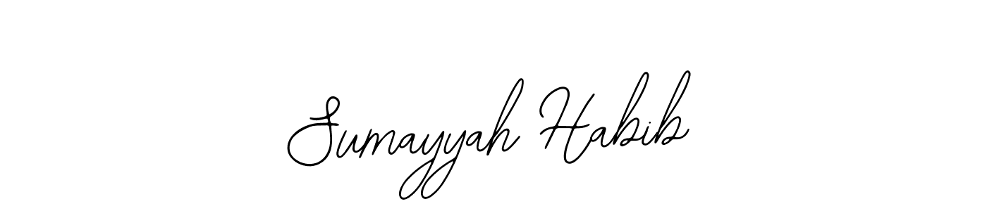 How to Draw Sumayyah Habib signature style? Bearetta-2O07w is a latest design signature styles for name Sumayyah Habib. Sumayyah Habib signature style 12 images and pictures png