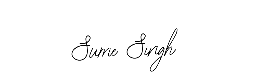 if you are searching for the best signature style for your name Sume Singh. so please give up your signature search. here we have designed multiple signature styles  using Bearetta-2O07w. Sume Singh signature style 12 images and pictures png