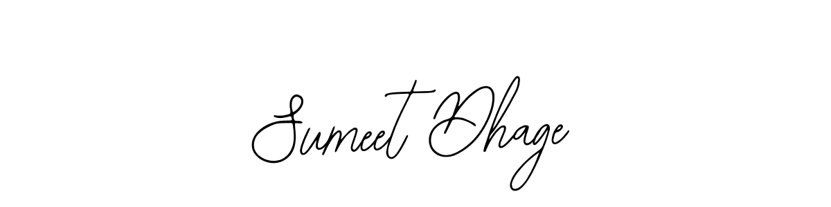 How to make Sumeet Dhage signature? Bearetta-2O07w is a professional autograph style. Create handwritten signature for Sumeet Dhage name. Sumeet Dhage signature style 12 images and pictures png
