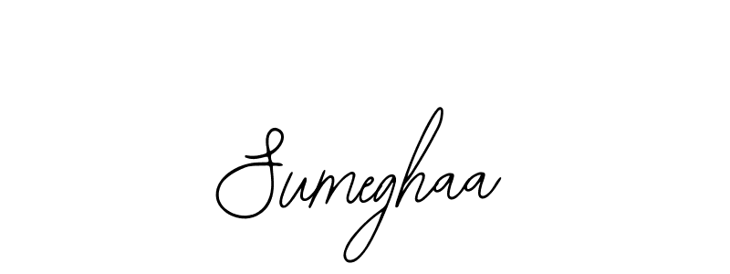 Use a signature maker to create a handwritten signature online. With this signature software, you can design (Bearetta-2O07w) your own signature for name Sumeghaa. Sumeghaa signature style 12 images and pictures png