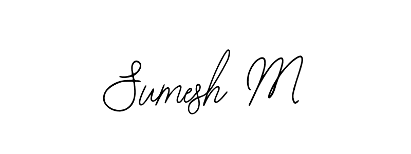 Create a beautiful signature design for name Sumesh M. With this signature (Bearetta-2O07w) fonts, you can make a handwritten signature for free. Sumesh M signature style 12 images and pictures png
