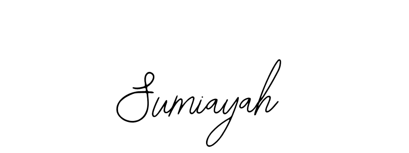 The best way (Bearetta-2O07w) to make a short signature is to pick only two or three words in your name. The name Sumiayah include a total of six letters. For converting this name. Sumiayah signature style 12 images and pictures png