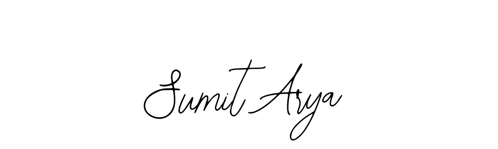 How to make Sumit Arya name signature. Use Bearetta-2O07w style for creating short signs online. This is the latest handwritten sign. Sumit Arya signature style 12 images and pictures png