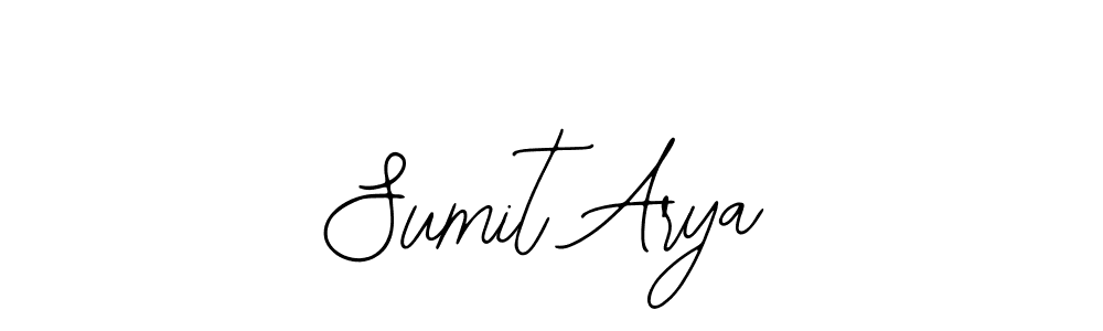 How to make Sumit Arya name signature. Use Bearetta-2O07w style for creating short signs online. This is the latest handwritten sign. Sumit Arya signature style 12 images and pictures png