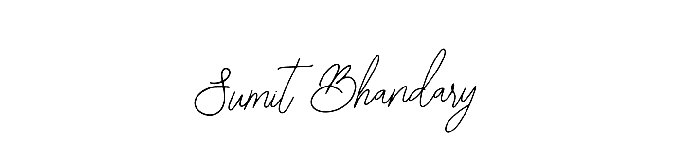 Sumit Bhandary stylish signature style. Best Handwritten Sign (Bearetta-2O07w) for my name. Handwritten Signature Collection Ideas for my name Sumit Bhandary. Sumit Bhandary signature style 12 images and pictures png