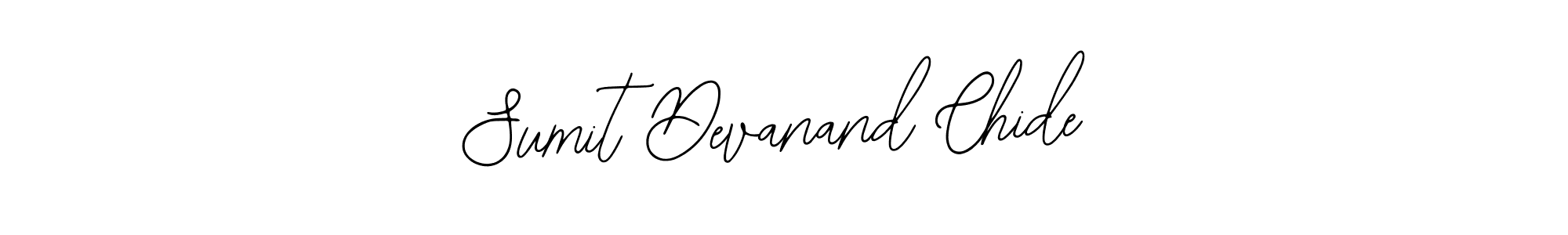 You should practise on your own different ways (Bearetta-2O07w) to write your name (Sumit Devanand Chide) in signature. don't let someone else do it for you. Sumit Devanand Chide signature style 12 images and pictures png