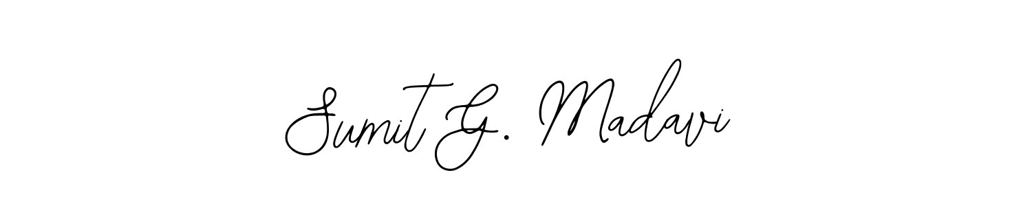 Create a beautiful signature design for name Sumit G. Madavi. With this signature (Bearetta-2O07w) fonts, you can make a handwritten signature for free. Sumit G. Madavi signature style 12 images and pictures png