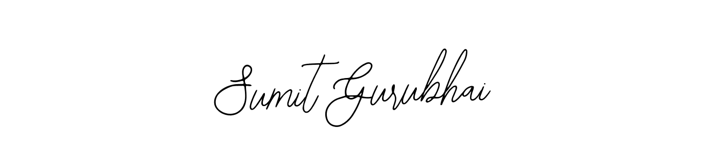 Sumit Gurubhai stylish signature style. Best Handwritten Sign (Bearetta-2O07w) for my name. Handwritten Signature Collection Ideas for my name Sumit Gurubhai. Sumit Gurubhai signature style 12 images and pictures png