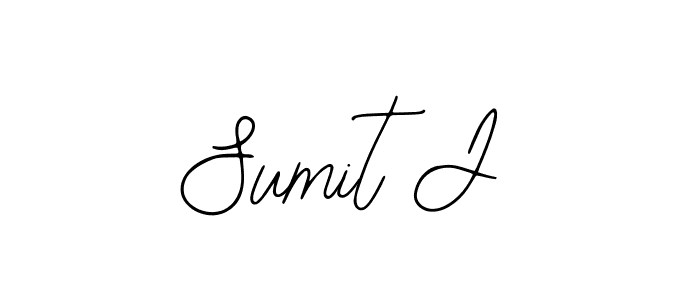 How to Draw Sumit J signature style? Bearetta-2O07w is a latest design signature styles for name Sumit J. Sumit J signature style 12 images and pictures png