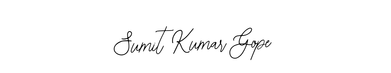 How to make Sumit Kumar Gope name signature. Use Bearetta-2O07w style for creating short signs online. This is the latest handwritten sign. Sumit Kumar Gope signature style 12 images and pictures png